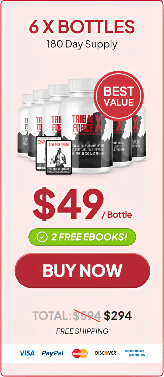 TribalForce X 6 $49/bottle